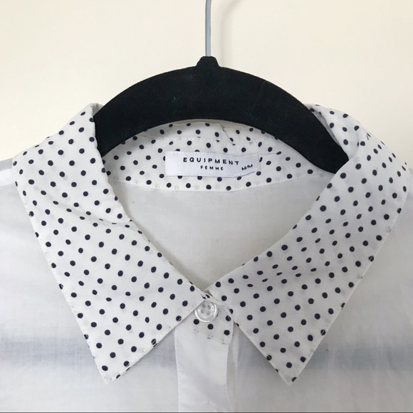 Equipment polka dot sleeveless button down - Picture 2 of 4